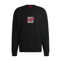 блуза,мъжки,пуловери,hugo,dlogonty,10249110,sweatshirt,black,(black)