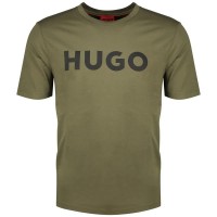 тениска,мъжки,тениски,hugo,dulivio,10229761,short,sleeve,t,shirt,green,(dark,beige)