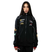 блуза,мъжки,пуловери,дамски,пуловери,grimey,the,lower,depths,full,zip,sweatshirt,black,(black)
