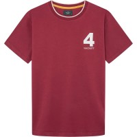 тениска,мъжки,тениски,hackett,heritage,number,short,sleeve,t,shirt,winter,red,(red)