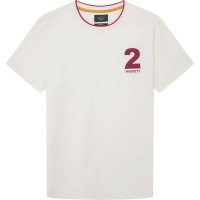 тениска,мъжки,тениски,hackett,heritage,number,short,sleeve,t,shirt,winter,white,(white)