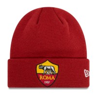 юношеска,шапка,всички,шапки,new,era,core,cuff,associazione,sportiva,roma,junior,beanie,dark,red,(red)