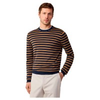 блуза,мъжки,пуловери,façonnable,fm700368,sweater,navy,yellow,(brown)
