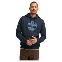 суичър,мъжки,пуловери,timberland,kennebec,river,tree,logo,hoodie,dark,sapphire,(blue)