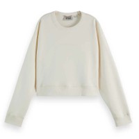блуза,дамски,блузи,scotch,&,soda,179223,sweatshirt,off,white,(white)