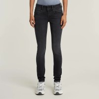 дънки,дамски,панталони,g,star,midge,cody,mid,skinny,jeans,worn,in,black,moon
