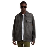 риза,с,къс,ръкав,дамски,ризи,мъжки,ризи,g,star,boxy,short,sleeve,shirt,grey,(worn,in,overcast,sky)