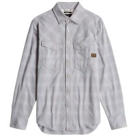 карирана,риза,мъжки,ризи,g,star,dakota,long,sleeve,shirt,correct,grey,phill,check,(grey)