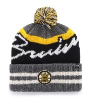 шапка,всички,шапки,47,nhl,boston,bruins,hyperbolic,beanie,black,grey,(charcoal)