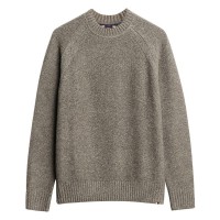 блуза,мъжки,пуловери,superdry,chunky,raglan,sweater,brown,(walnut,brown)