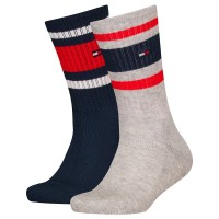 чорапи,детски,чорапи,tommy,hilfiger,701229942,crew,socks,2,pairs,grey,melange,(blue)