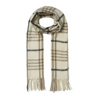 шал,ръкавици,шапки,и,шалове,pieces,lesia,scarf,whitecap,gray,checks,(beige)