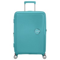 куфари,american,tourister,soundbox,spinner,67,24,tsa,81l,trolley,bag,turquoise,tonic,(blue)