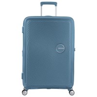 чанта,с,колела,куфари,american,tourister,soundobx,spinner,77,28,tsa,97,110l,trolley,bag,stone,blue