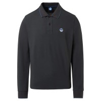 мъжки,блузи,с,яка,north,sails,basic,long,sleeve,polo,grey,(asphalt)