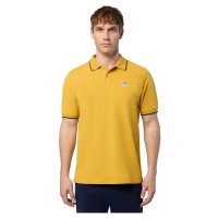 мъжки,блузи,с,яка,north,sails,striped,in,contrast,short,sleeve,polo,yellow,(golden,spice)
