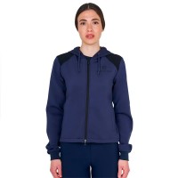 сако,дамски,блузи,equestro,scuba,cropped,full,zip,sweatshirt,blue,(navy,blazer)
