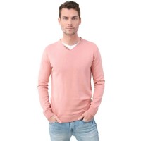 блуза,мъжки,пуловери,deeluxe,single,v,neck,sweater,light,marsala,(pink)