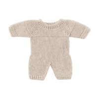 детски,пижами,miniland,knitted,21,cm,long,sleeve,sleepsuit,beige,(linen)