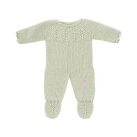 детски,пижами,miniland,knitted,40,cm,long,sleeve,sleepsuit,beige,(green)