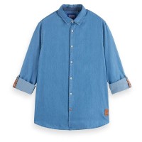 риза,с,дълъг,ръкав,дамски,ризи,мъжки,ризи,scotch,&,soda,178438,long,sleeve,shirt,blue,(washed,indigo)