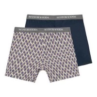 боксерки,мъжко,бельо,scotch,&,soda,ssfa24m272030,boxers,2,units,navy,white,(white,blue)