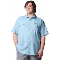 риза,с,къс,ръкав,мъжки,ризи,columbia,utilizer™,ii,solid,short,sleeve,shirt,ripple,blue,(blue)