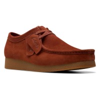 обувки,мъжки,обувки,дамски,обувки,clarks,shoes,wallabee,evo,boat,shoes,red,(chestnut,suede)