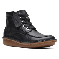 обувки,дамски,боти,мъжки,боти,clarks,shoes,funny,cedar,booties,black,(black,leather)