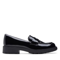обувки,дамски,обувки,clarks,shoes,orinoco2,penny,loafers,black,(black,patent)