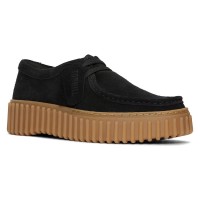 обувки,дамски,обувки,clarks,shoes,torhill,bee,shoes,black,suede,(black)