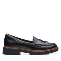 обувки,дамски,обувки,clarks,shoes,westlynn,bella,loafers,black,(black,leather)
