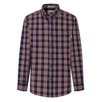 риза,с,дълъг,ръкав,мъжки,ризи,pepe,jeans,morgan,long,sleeve,shirt,brown,blue,(dulwich,blue)