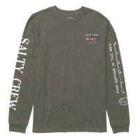 тениска,мъжки,тениски,дамски,тениски,salty,crew,bruce,long,sleeve,t,shirt,green,(dusty,olive)