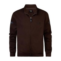 блуза,мъжки,пуловери,petrol,industries,m,3040,swc3760,half,zip,sweatshirt,brown,(espresso)