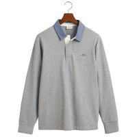 мъжки,блузи,с,яка,gant,2004082,long,sleeve,polo,grey,melange,(grey)