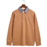 мъжки,блузи,с,яка,gant,2004082,long,sleeve,polo,warm,khaki,(brown)