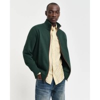блуза,мъжки,пуловери,gant,2028042,full,zip,sweatshirt,tartan,green,(green)