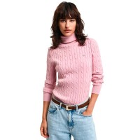 блуза,дамски,пуловери,дамски,плетени,дрехи,gant,4800102,high,neck,sweater,pink,(dusty,pink)