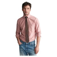 риза,с,дълъг,ръкав,мъжки,ризи,gant,oxford,regular,fit,long,sleeve,shirt,iron,red,(pink)