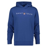 суичър,мъжки,пуловери,gant,printed,graphic,hoodie,blue,(vintage,blue)