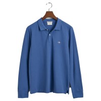 дамски,блузи,с,яка,мъжки,блузи,с,яка,gant,reg,shield,rugger,long,sleeve,polo,blue,(vintage,blue)
