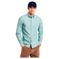 риза,с,дълъг,ръкав,мъжки,ризи,gant,slim,oxford,long,sleeve,shirt,deep,forest,green