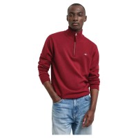 блуза,мъжки,пуловери,дамски,пуловери,gant,superfine,lambswool,half,zip,sweater,red,(plumped,red)