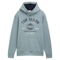 суичър,мъжки,пуловери,tom,tailor,1043292,with,print,hoodie,grey,mint,(grey)