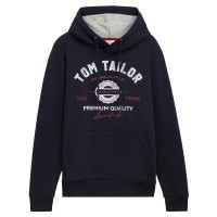 суичър,мъжки,пуловери,tom,tailor,1043292,with,print,hoodie,sky,captain,blue,(blue)