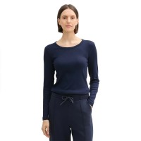 тениска,дамски,тениски,tom,tailor,1044138,long,sleeve,t,shirt,sky,captain,blue,(blue)