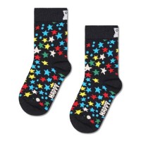 чорапи,детски,чорапи,hs,by,happy,socks,stars,crew,socks,black,(black)