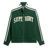 блуза,дамски,блузи,superdry,athletic,applq,loose,full,zip,sweatshirt,enamel,green,(green)