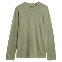 тениска,мъжки,тениски,superdry,classic,essential,long,sleeve,t,shirt,washed,light,khaki,(green)